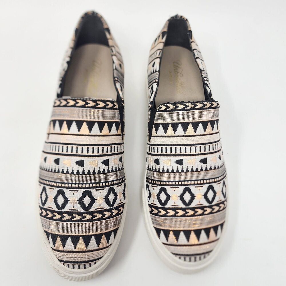 Ariat Sneakers Women 9.5 Unbridled Harlan Slip-On Southwestern Print Rose Gold - Picture 4 of 11